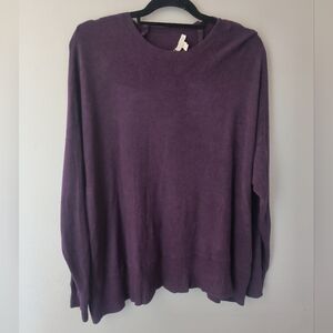 Eileen Fisher Purple Crewneck Sweater Size 1x